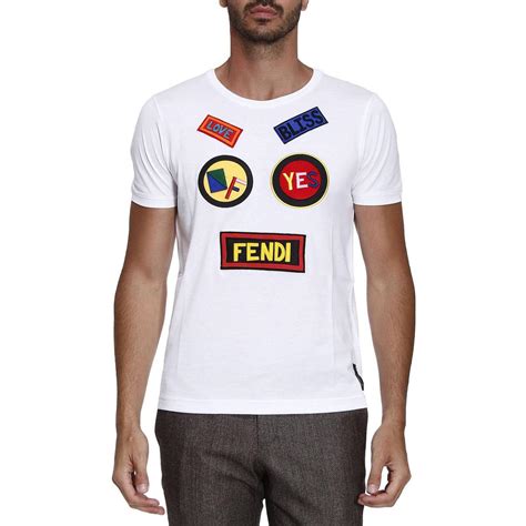 man wearing fendi t shirt|men's fendi t shirt.